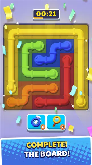 Connect Pipe! Color Line Game スクリーンショット 1