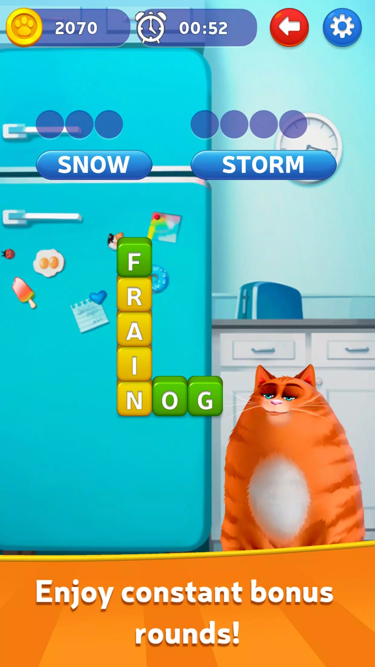 Kitty Scramble: Jeu de mots Capture d'écran 2