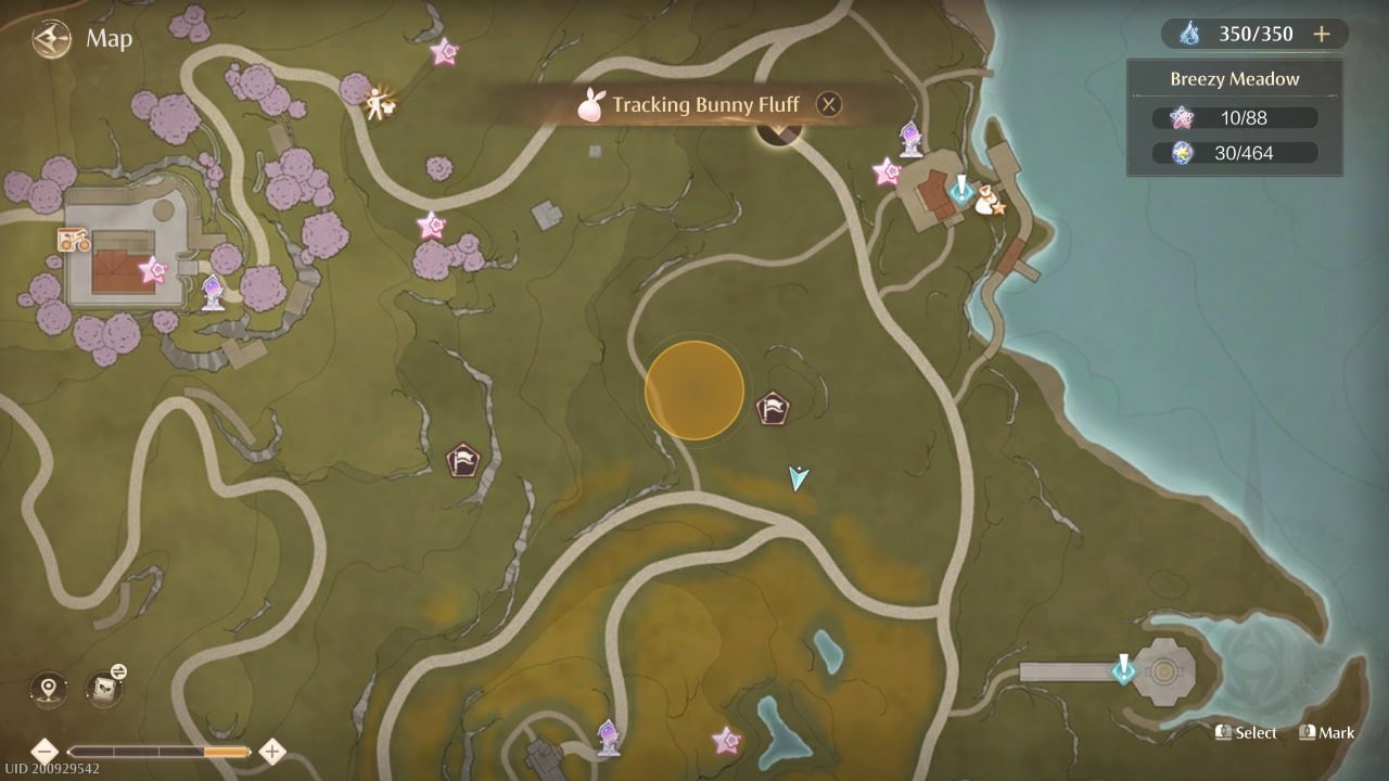 Mapa sa Infinity Nikki