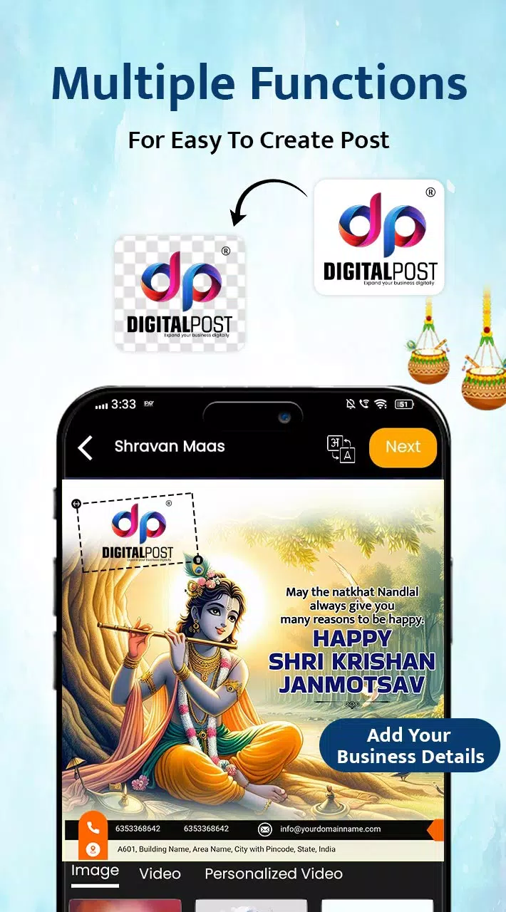 DigitalPost - Poster Maker App Capture d'écran 1