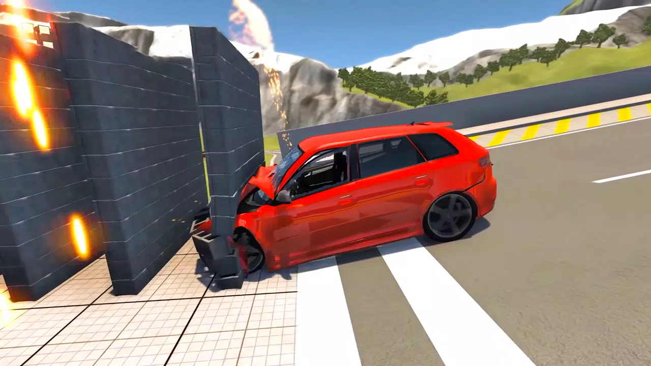 Beam Drive Road Crash 3D Games Capture d'écran 2
