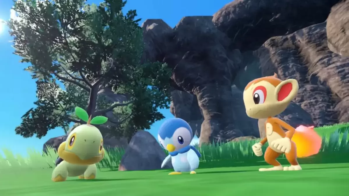 Gen 4 permulaan Turtwig, Piplup, dan Chimchar di Pokémon Scarlet & Violet