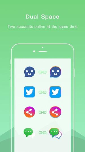 Dual Space - Plusieurs Comptes Capture d'écran 1