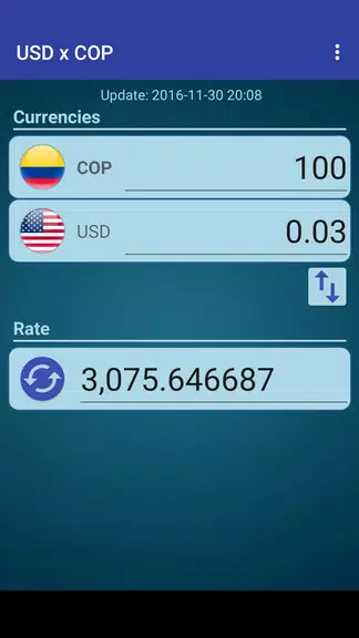 US Dollar to Colombian Peso Capture d'écran 1