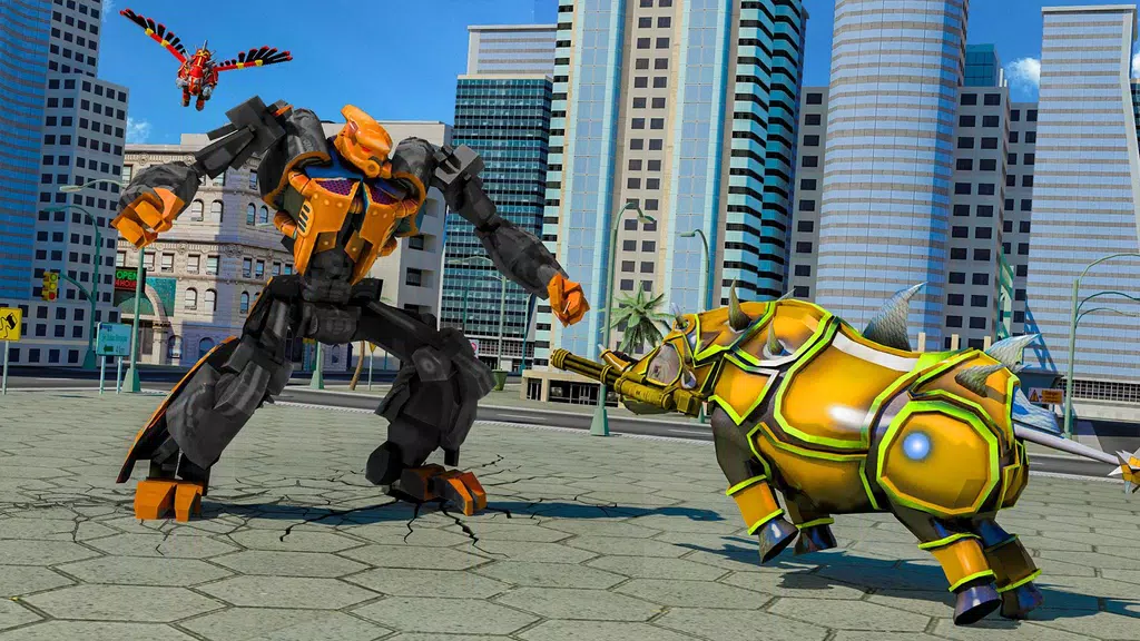 Flying Rhino Robot Transform: Robot War Games應用截圖第1張