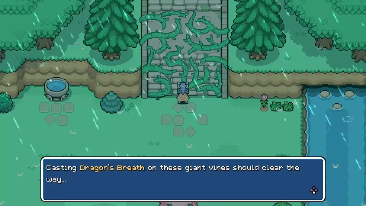 Player discovering the Deep Woods area in Fields of Mistria