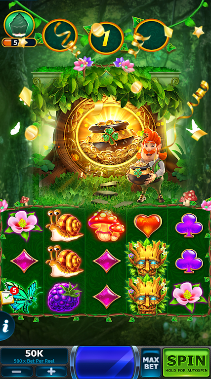 Dino Pixie Slots Adventure Captura de pantalla 0