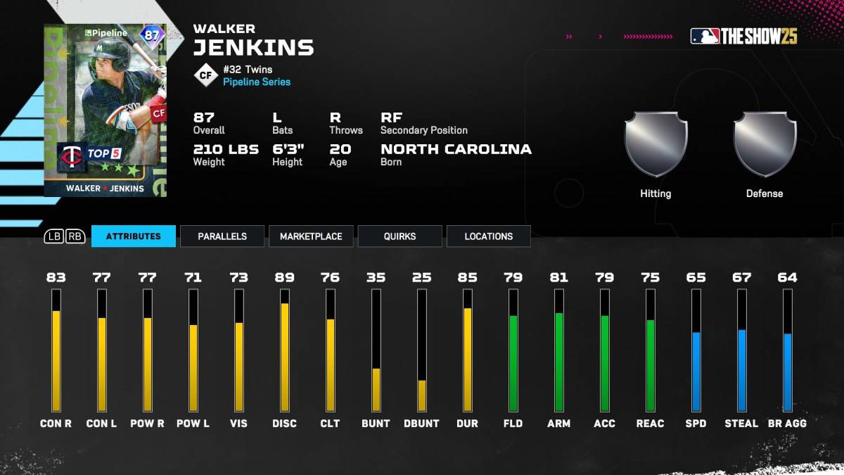 Walker Jenkins là một phần của một bài viết về Thẻ Dynasty Dynasty hay nhất trong MLB The Show 25.
