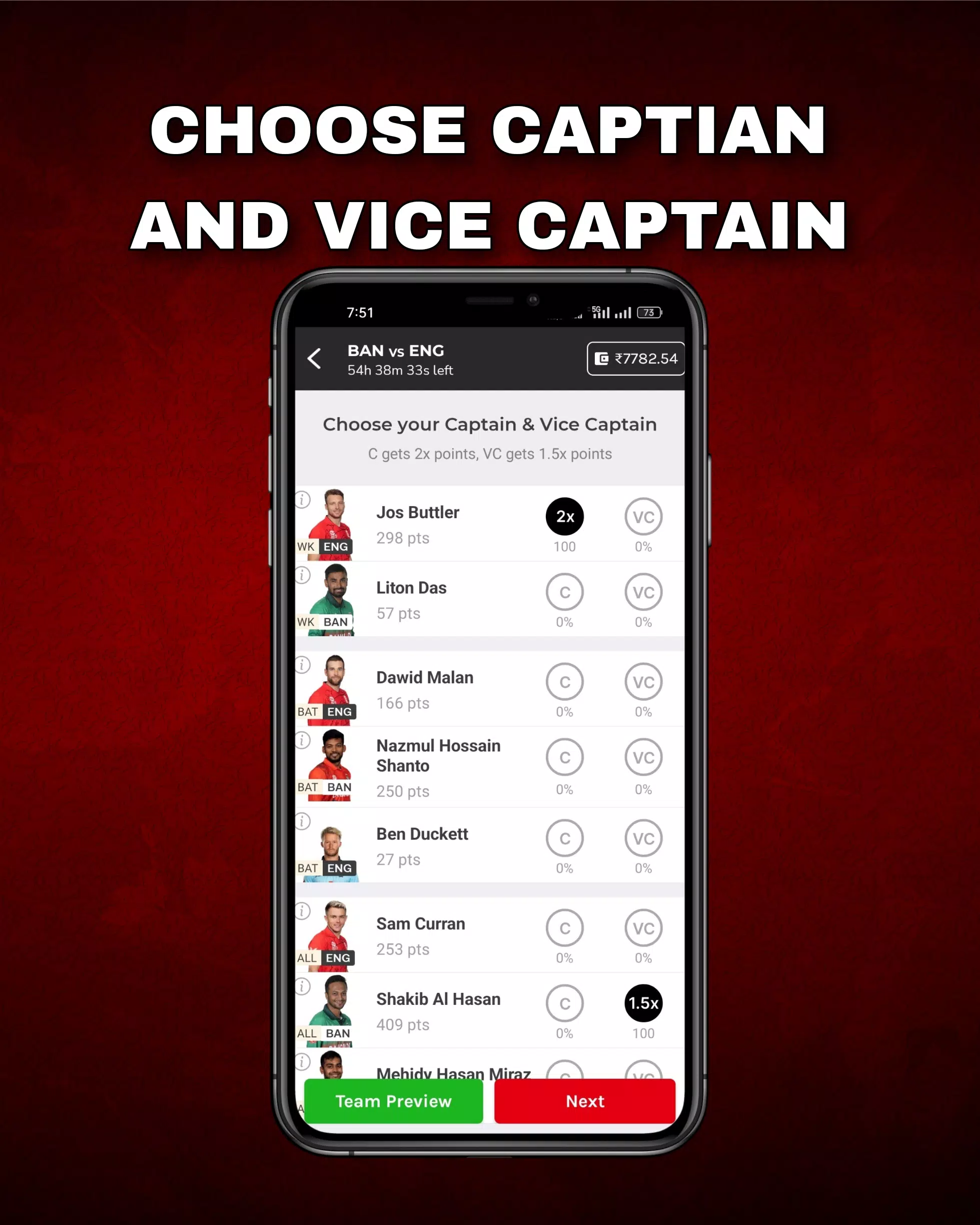 FantPlay11:Fantasy Cricket App 스크린샷 3