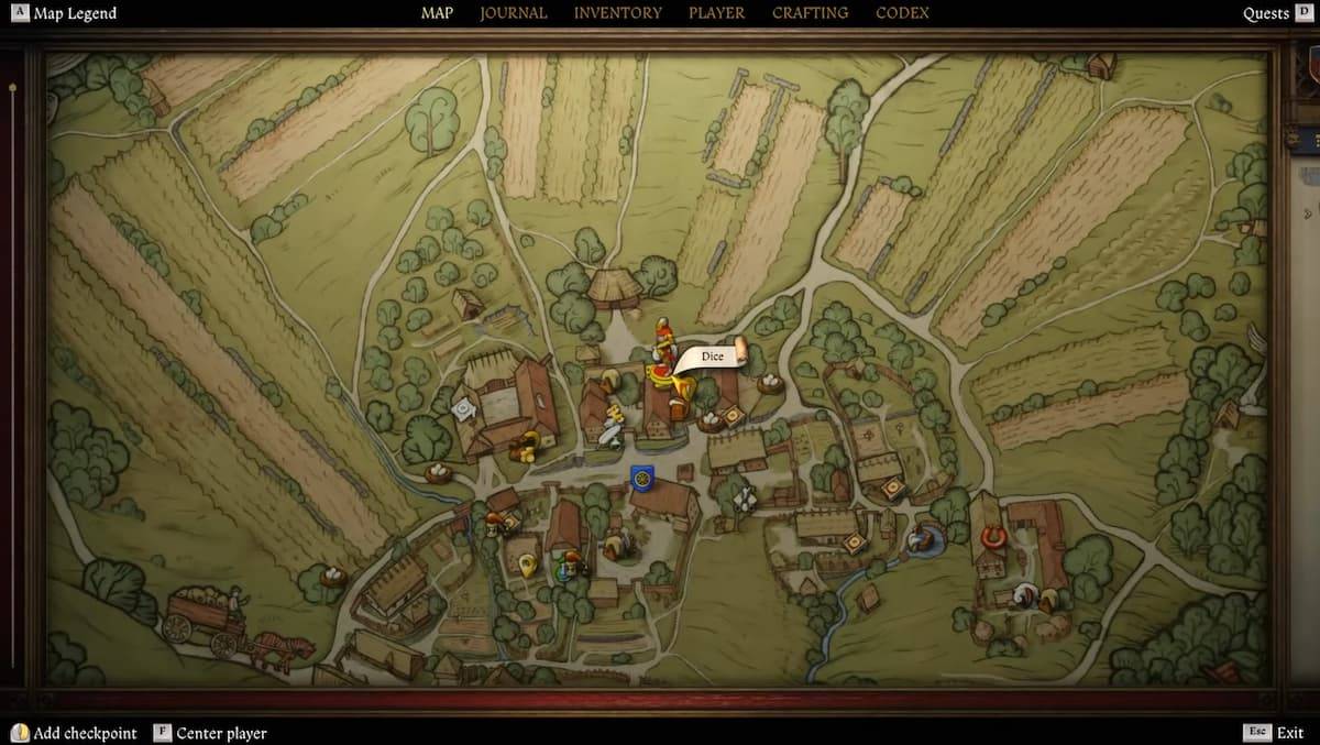 Kingdom Come: Deliverance 2 Saint Antiochus' Dice Locations