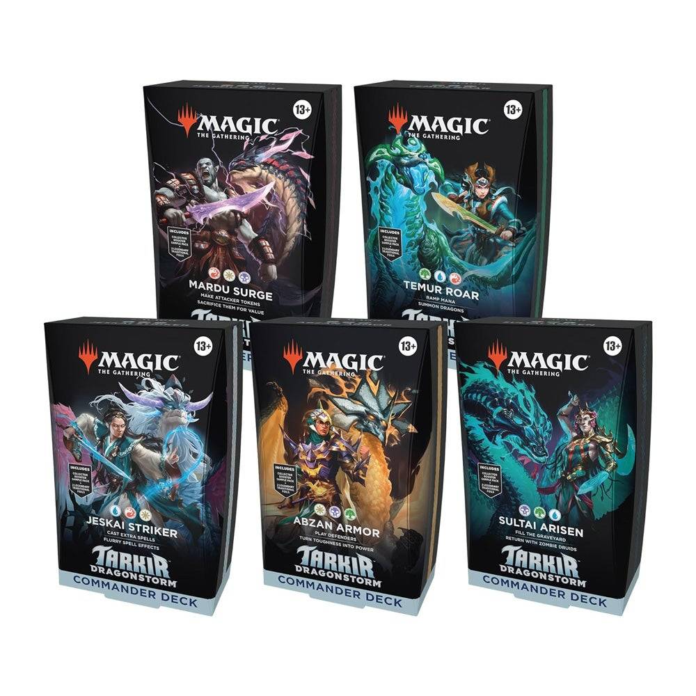 Magic: The Gathering Tarkir: Dragonstorm - Commander Deck Bundle - May kasamang lahat ng 5 deck