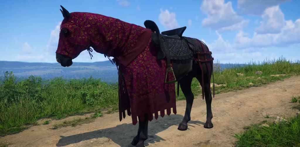 Kingdom Come Deliverance 2 horse in red armor