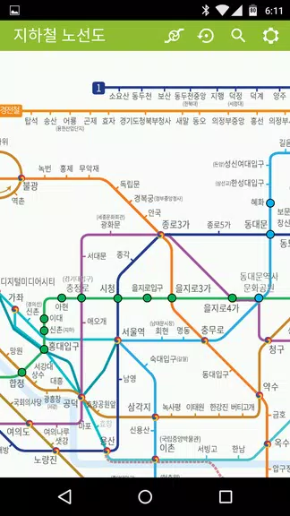 지하철 노선도 Captura de pantalla 2