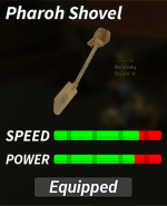 Estadísticas de la pala del Faraón