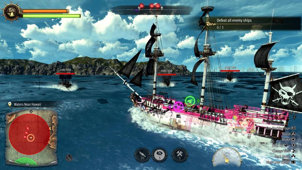 Naval Combat In Like a Dragon: Pirate Yakuza sa Hawaii