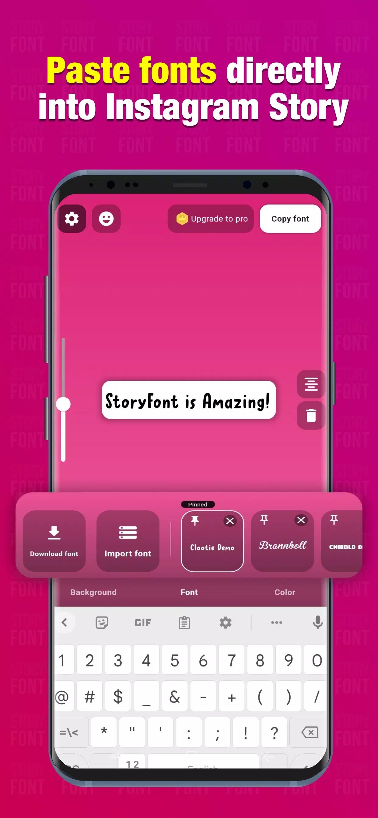 StoryFont for Instagram Story应用截图第2张