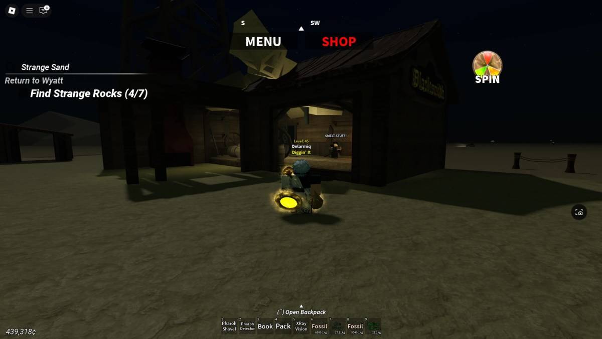 Blacksmith building location