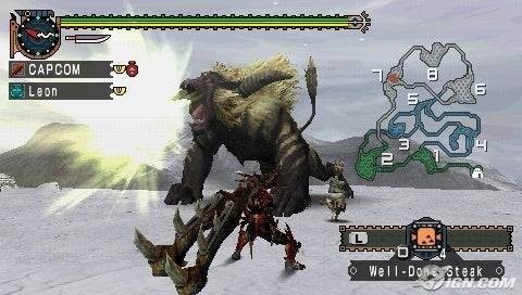 Monster Hunter Freedom Unite, dizinin Japon oyuncular için çok önemli bir an olan PSP'ye geldiğini gördü. | Resim Kredisi: Capcom