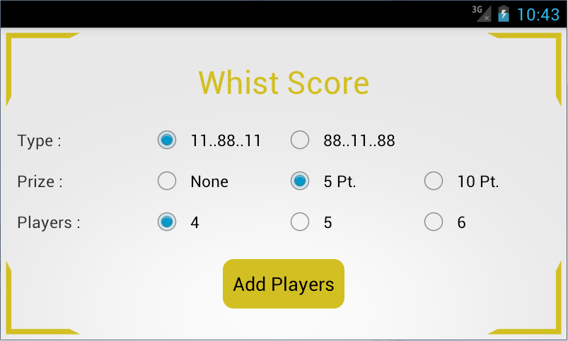 Whist Score Zrzut ekranu 0