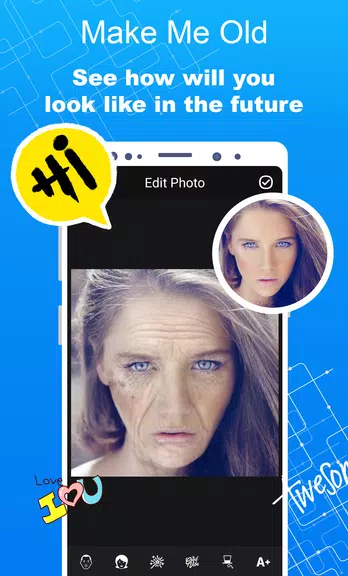 Make Me Old - Aged Face Maker Captura de tela 0