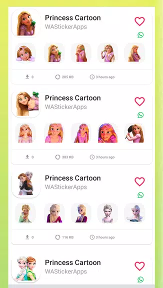 Princess Animated Stickers Скриншот 0