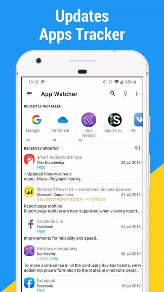 App Watcher: Check Update Capture d'écran 0