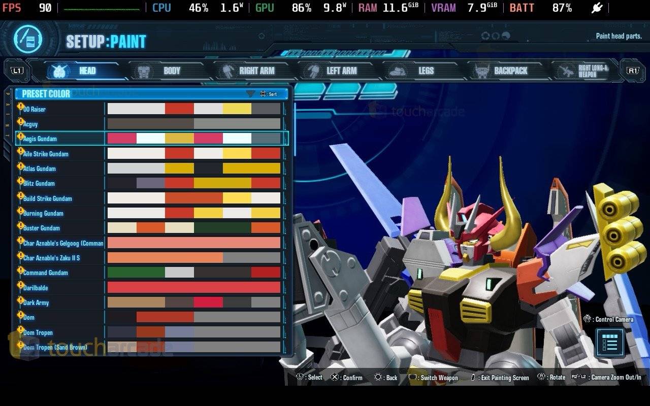 Gundam Breaker 4 PC Performance Screenshot