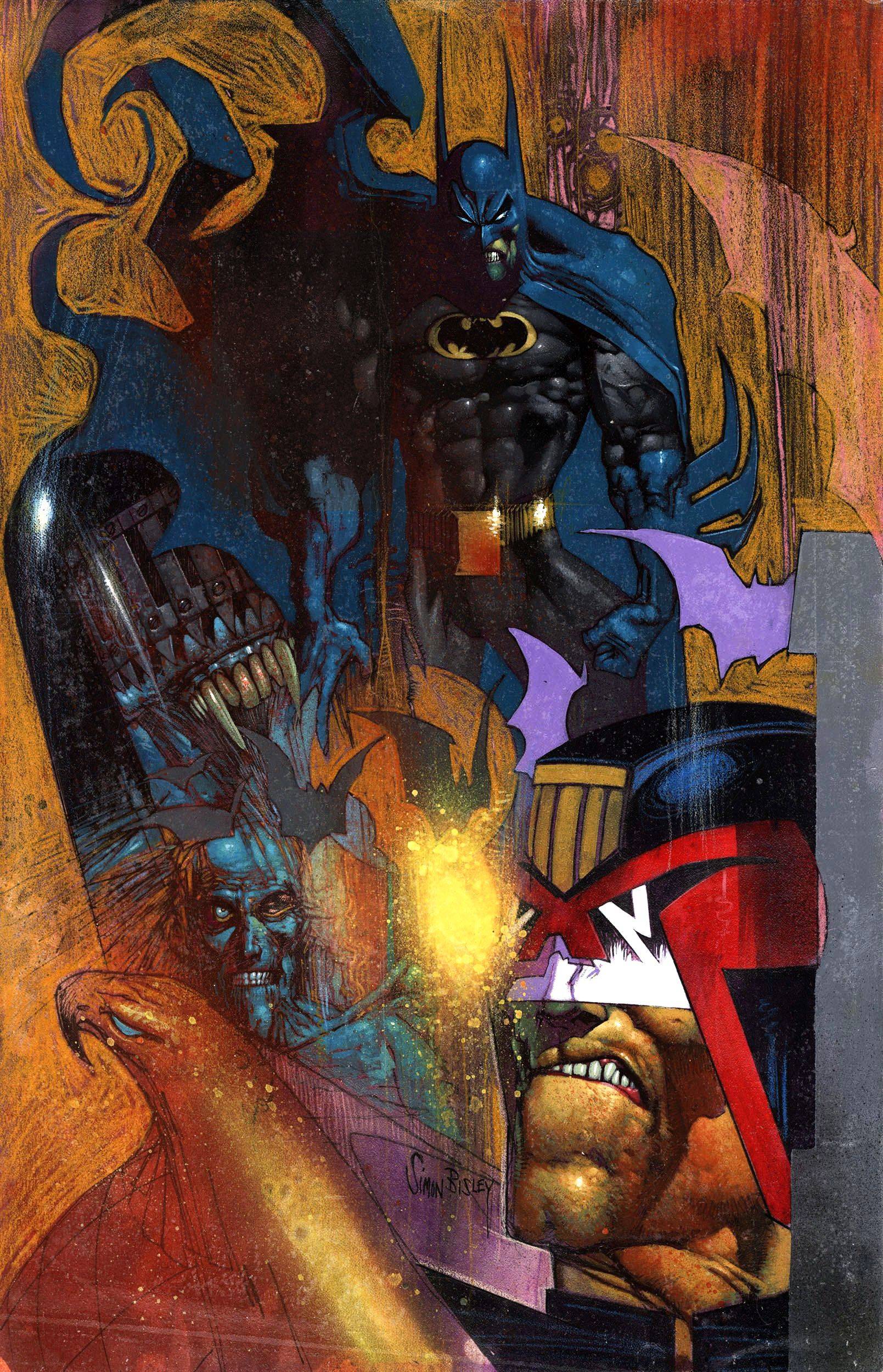 Batman and Judge Dredd face Judge Death