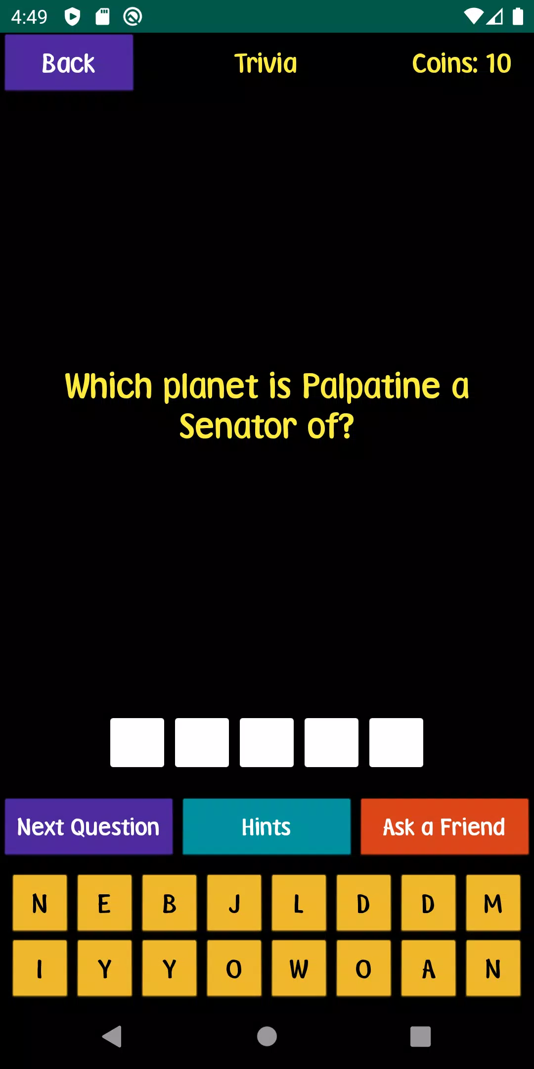 Quiz For SW Fans应用截图第0张