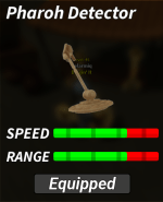 Estadísticas del detector del Faraón