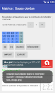 Matrice : Gauss-Jordan Ảnh chụp màn hình 1