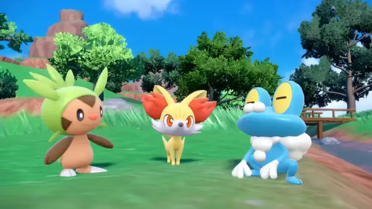 Gen 6 permulaan Chespin, Fennekin, dan Froakie di Pokémon Scarlet & Violet