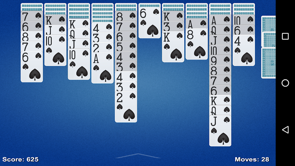 Spider Solitaire Game Скриншот 3