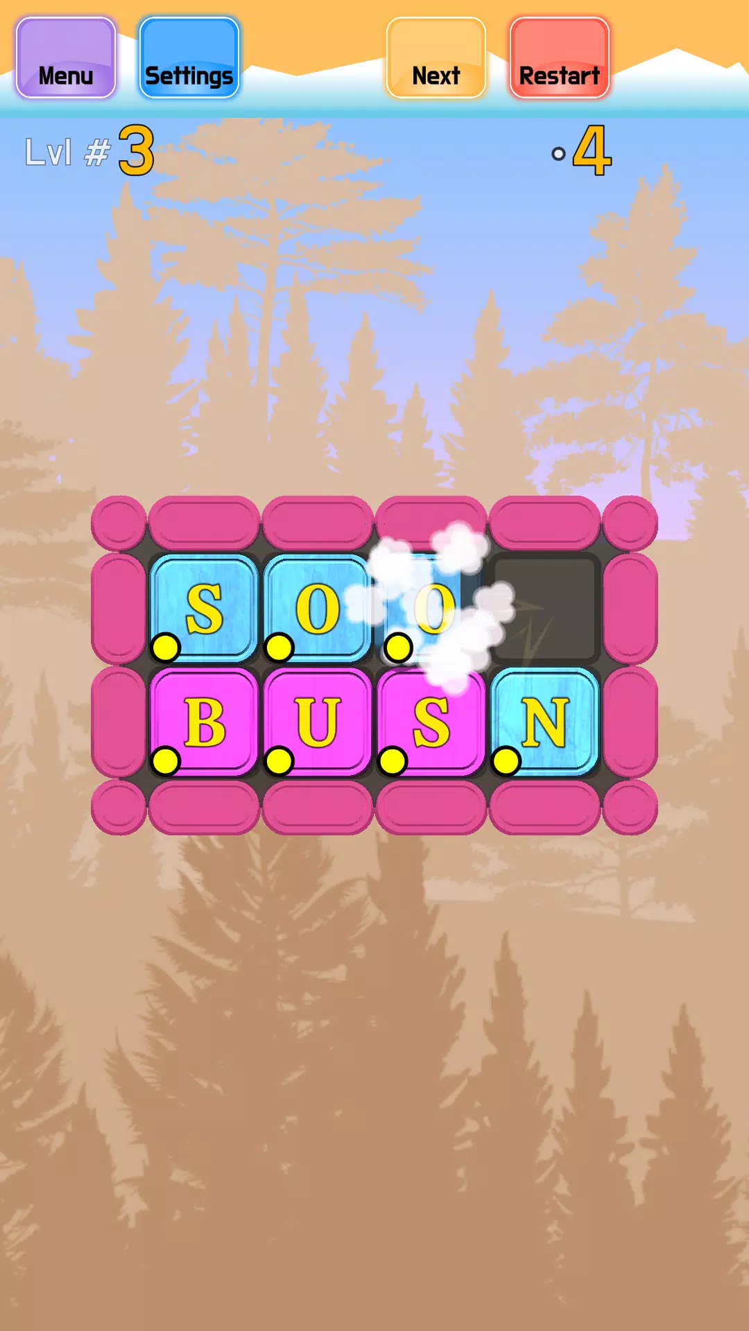 Sliding Words 스크린샷 1