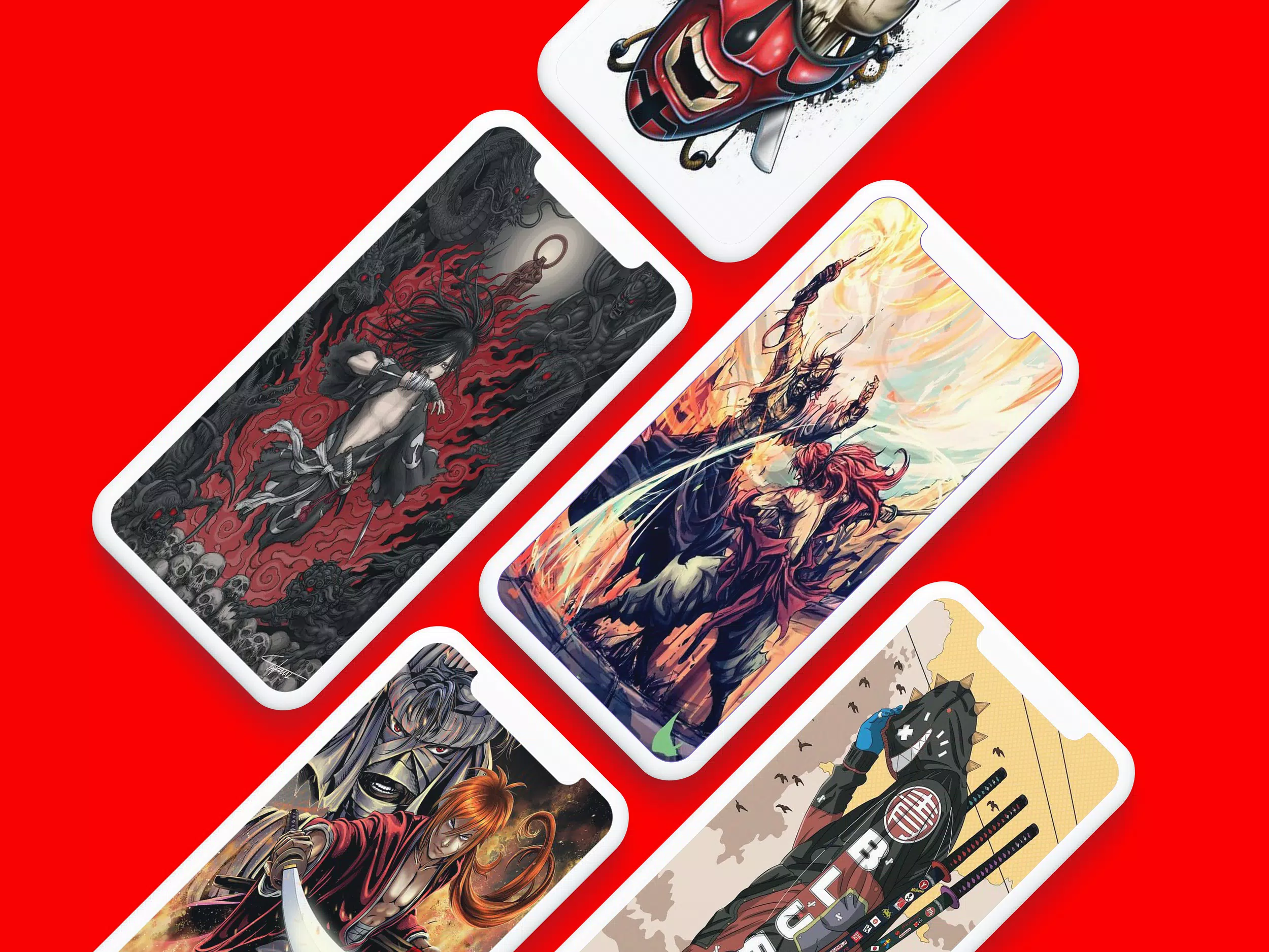 Samurai Art Wallpaper Captura de tela 1