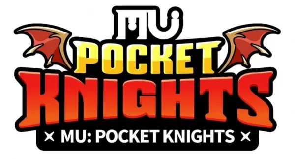 El logo de MU: Pocket Knights, unas palabras aladas