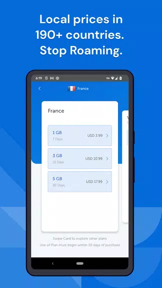 GigSky: Buy eSIM Online Capture d'écran 1