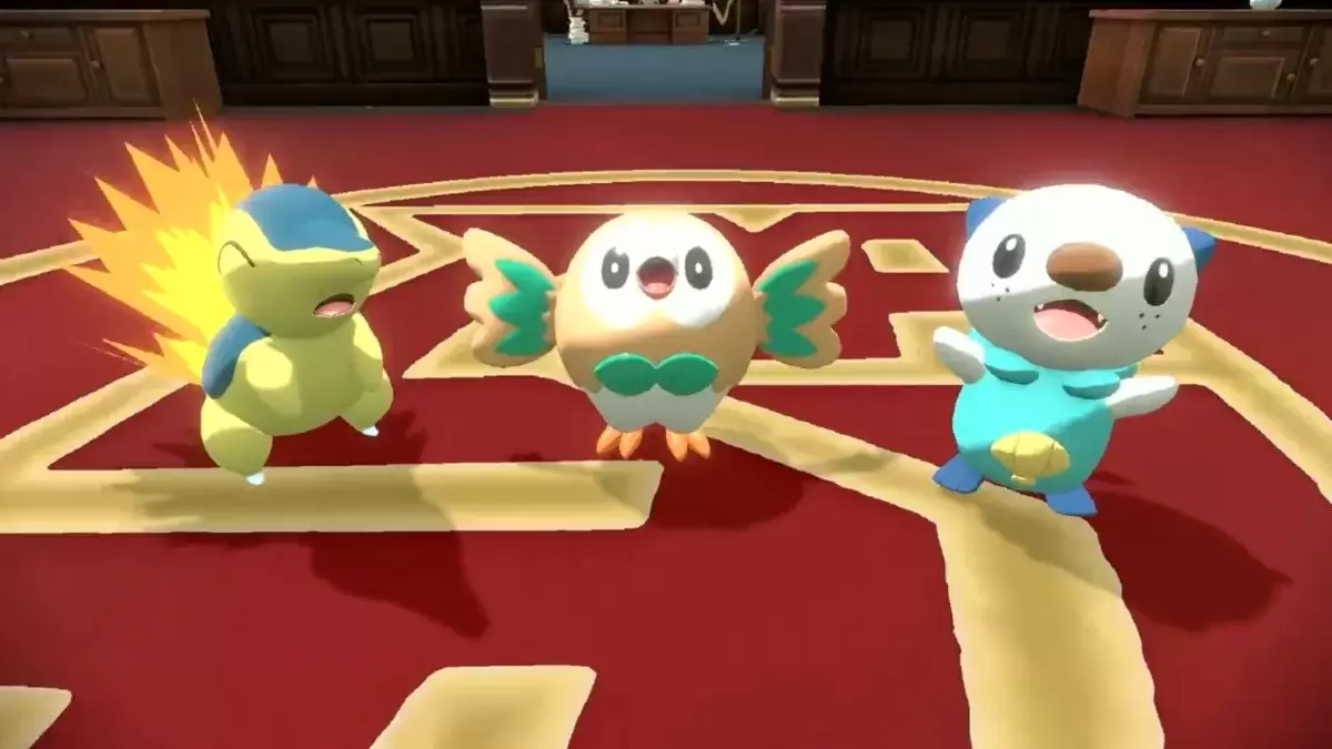Pokémon Legends: Arceus Starters Cyndaquil, Rowlet, dan Oshawott
