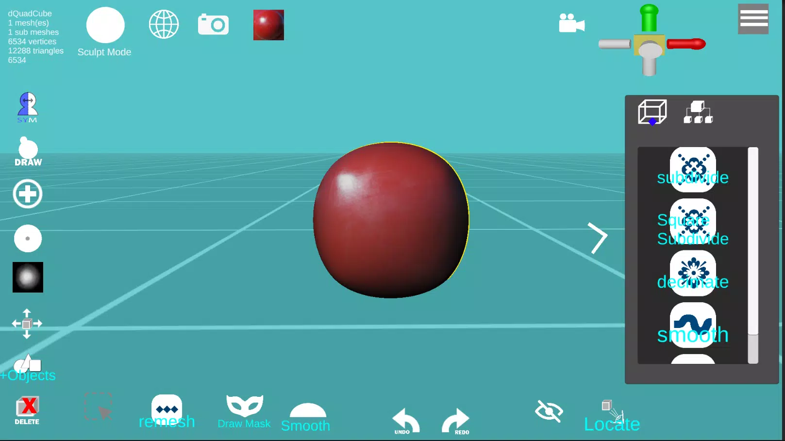 d3D Sculptor Captura de pantalla 0