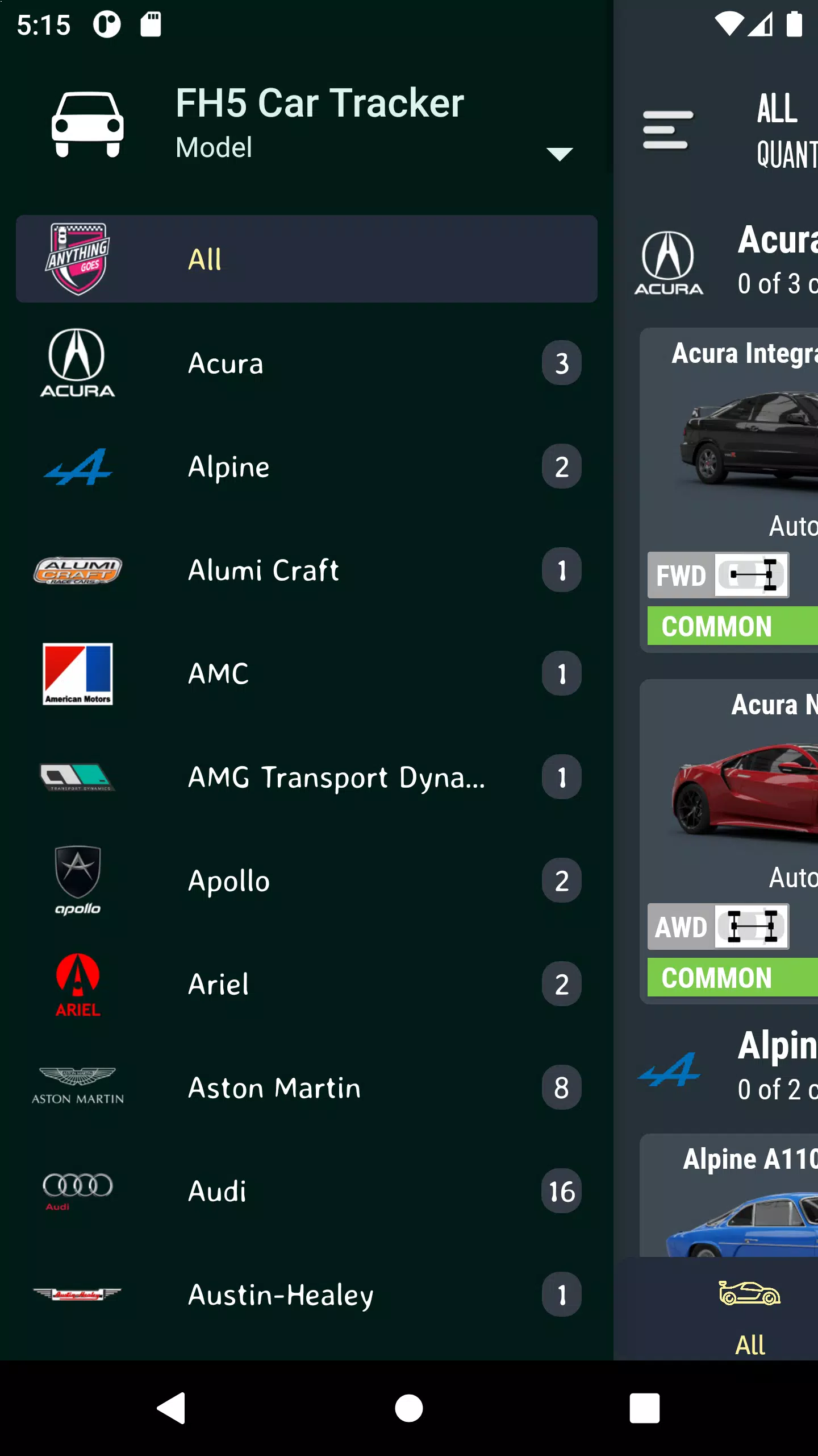Car Tracker for ForzaHorizon5 Скриншот 2