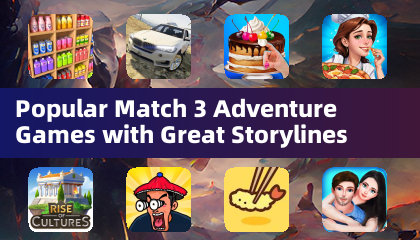 Jeux populaires de match 3 avec de grandes intrigues