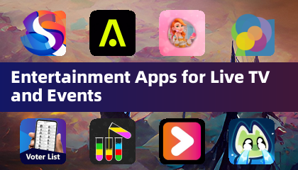 Развлекательные приложения для прямого трансляции телевизора и мероприятий